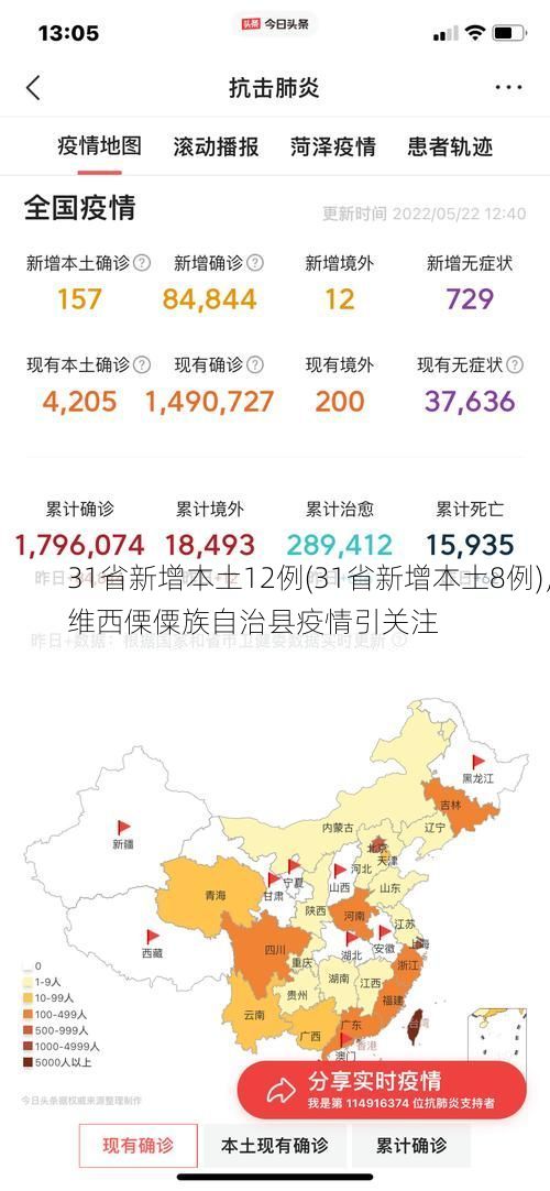 31省新增本土12例(31省新增本土8例)，维西傈僳族自治县疫情引关注