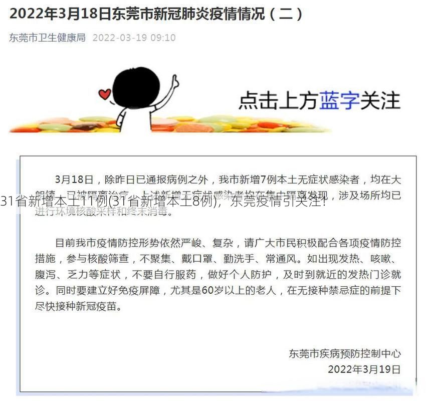 31省新增本土11例(31省新增本土8例)，东莞疫情引关注！