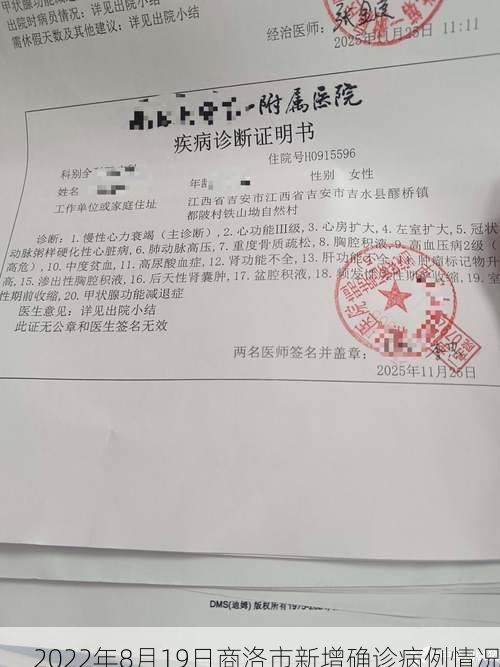 2022年8月19日商洛市新增确诊病例情况