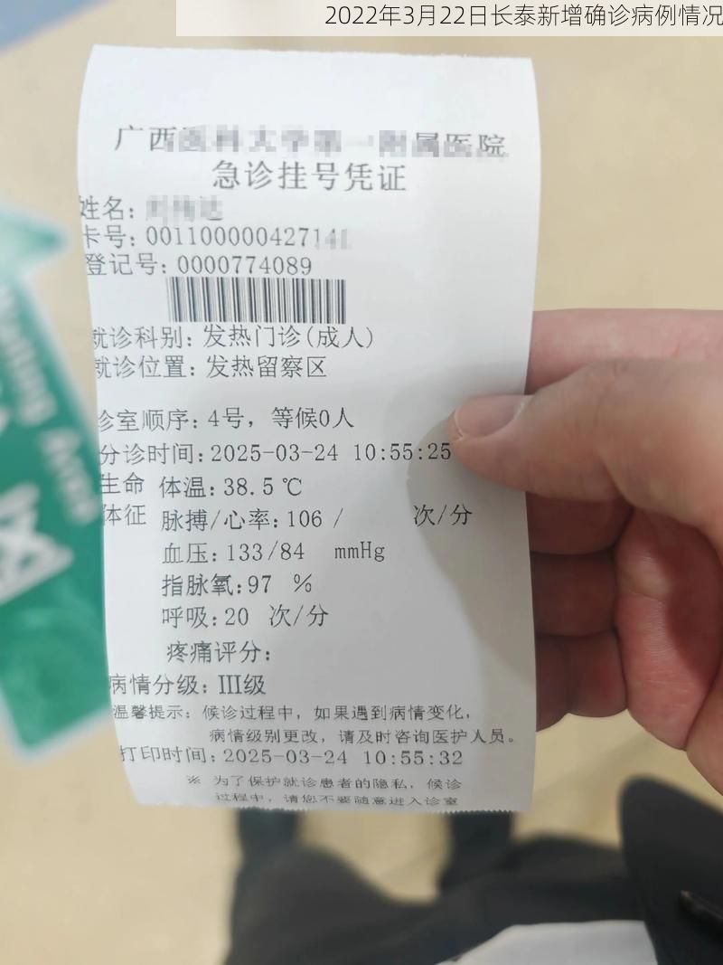 2022年3月22日长泰新增确诊病例情况