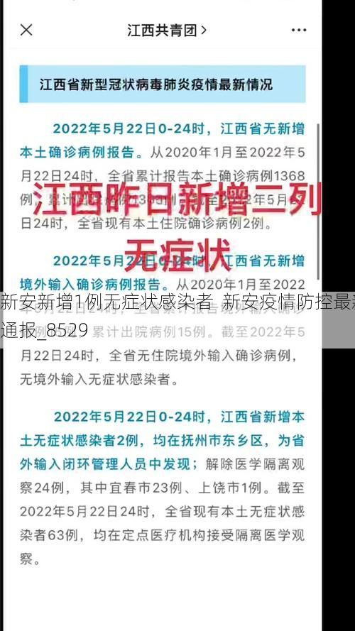 新安新增1例无症状感染者  新安疫情防控最新通报_8529