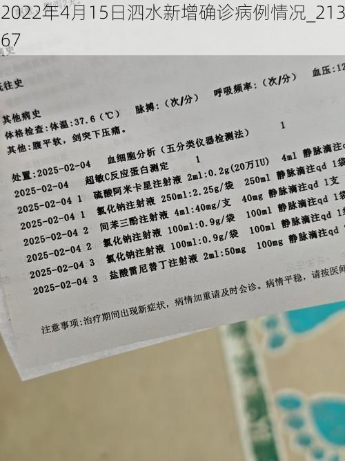 2022年4月15日泗水新增确诊病例情况_21367