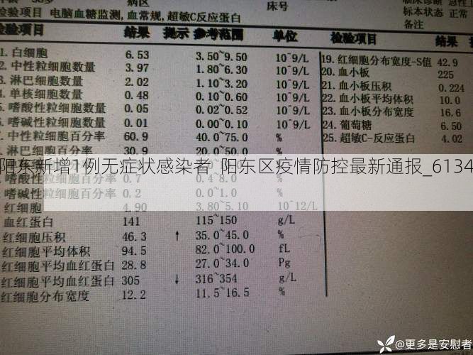 【阳东新增1例无症状感染者  阳东区疫情防控最新通报_61349】