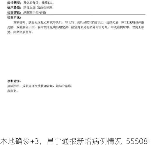 本地确诊+3，昌宁通报新增病例情况_55508