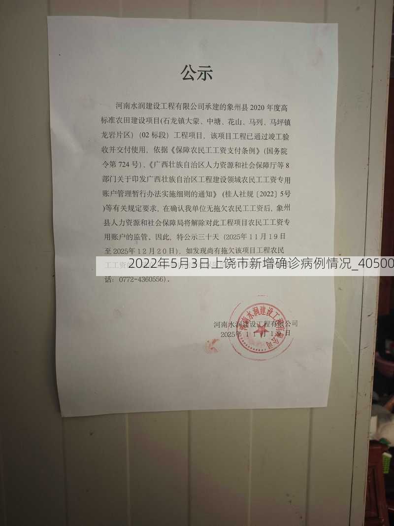 2022年5月3日上饶市新增确诊病例情况_40500