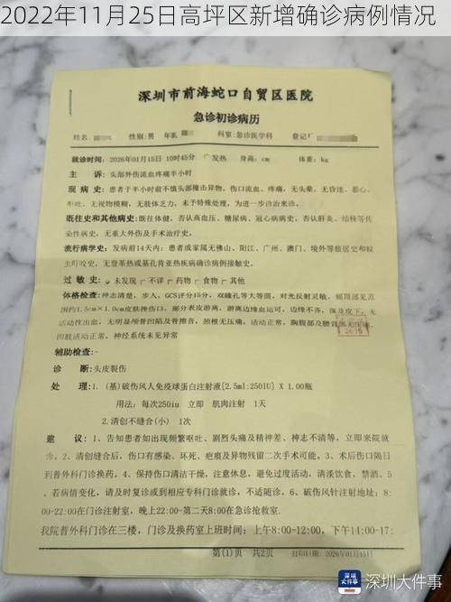 2022年11月25日高坪区新增确诊病例情况