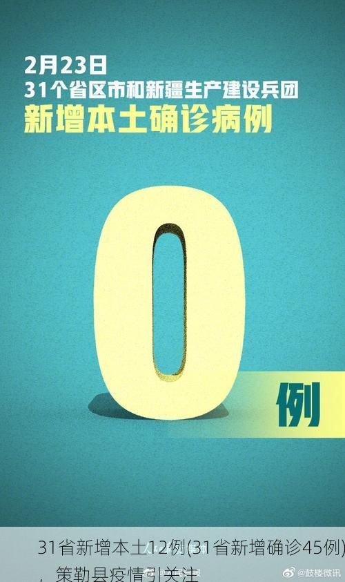 31省新增本土12例(31省新增确诊45例)，策勒县疫情引关注