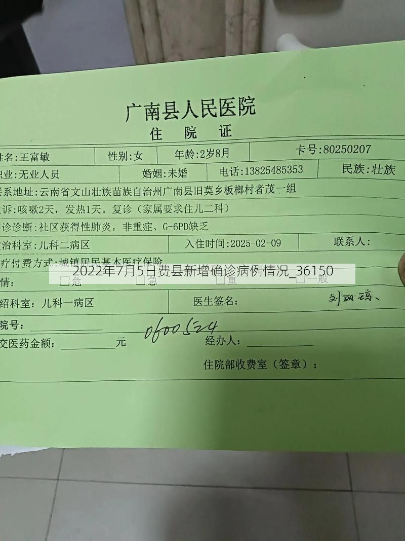 2022年7月5日费县新增确诊病例情况_36150