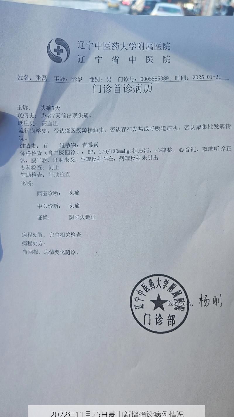 2022年11月25日蒙山新增确诊病例情况