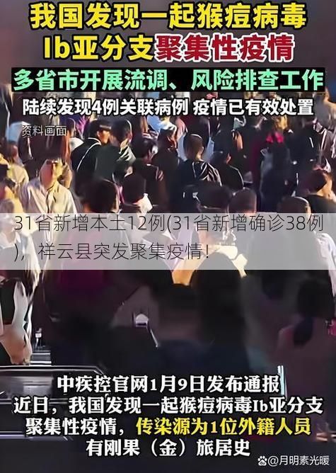 31省新增本土12例(31省新增确诊38例)，祥云县突发聚集疫情！