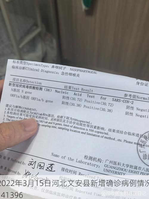 2022年3月15日河北文安县新增确诊病例情况_41396