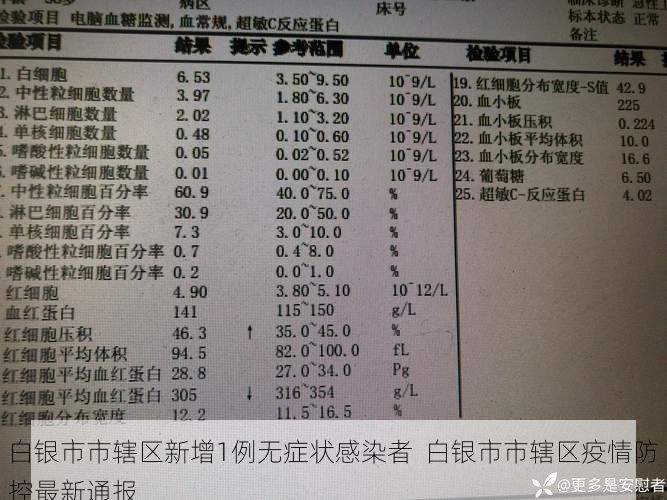 白银市市辖区新增1例无症状感染者  白银市市辖区疫情防控最新通报