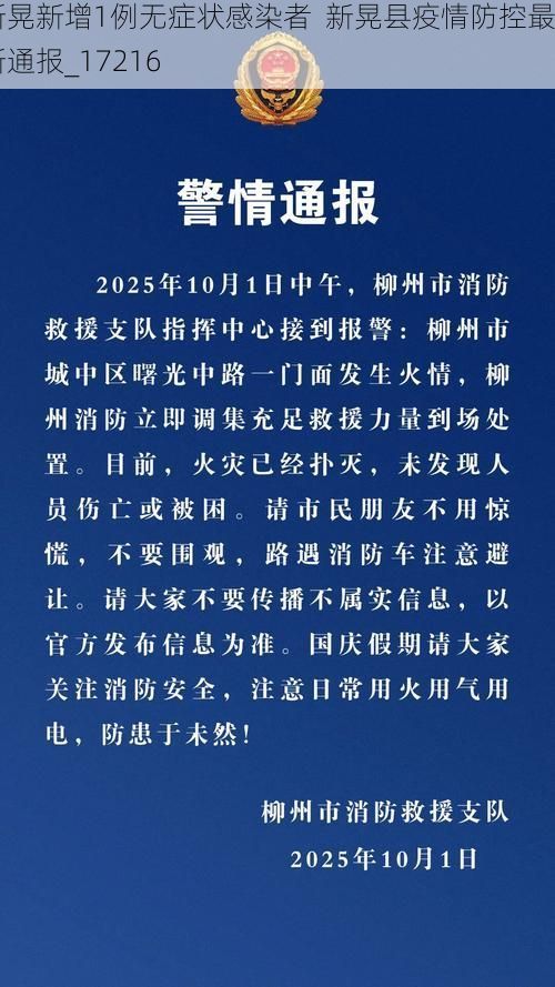 新晃新增1例无症状感染者 新晃县疫情防控最新通报_17216