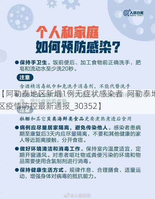 【阿勒泰地区新增1例无症状感染者  阿勒泰地区疫情防控最新通报_30352】