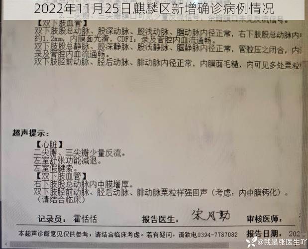 2022年11月25日麒麟区新增确诊病例情况