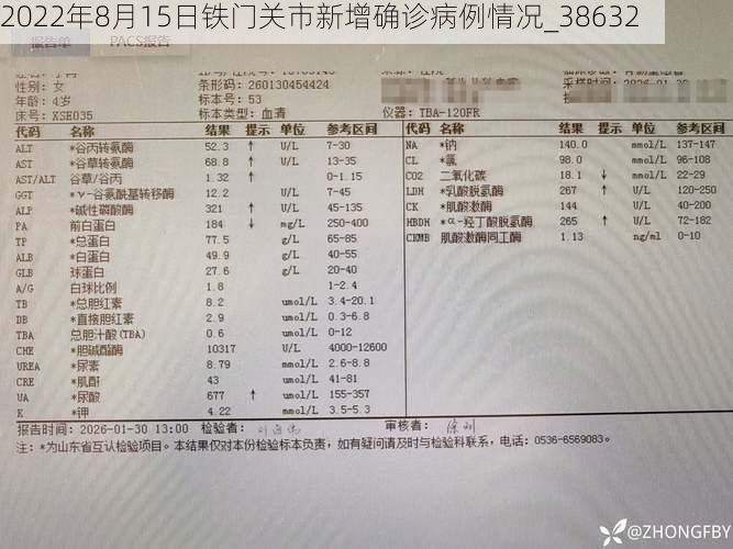 2022年8月15日铁门关市新增确诊病例情况_38632