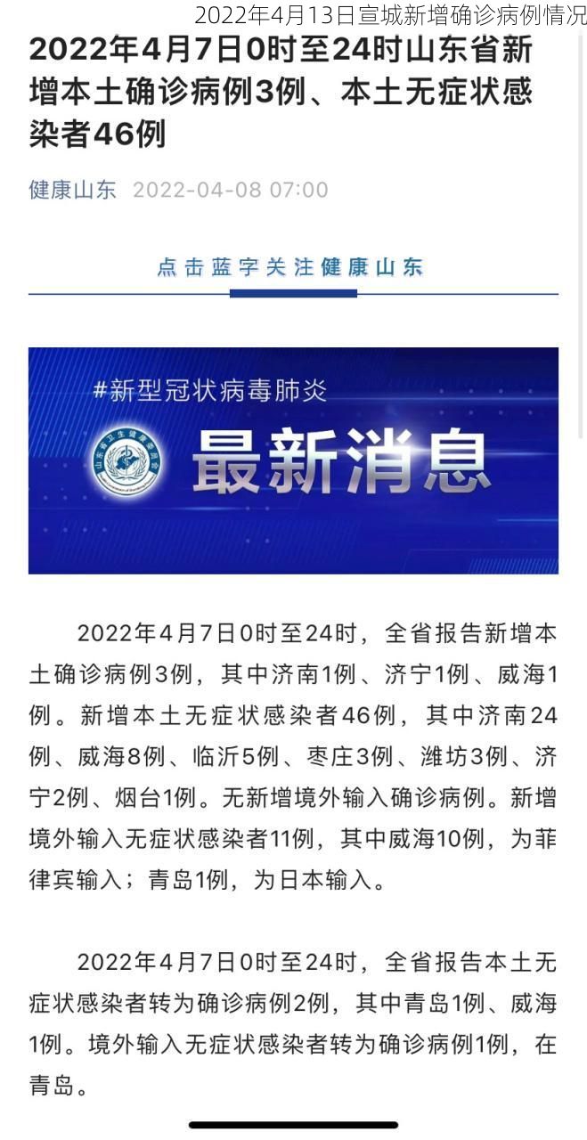 2022年4月13日宣城新增确诊病例情况