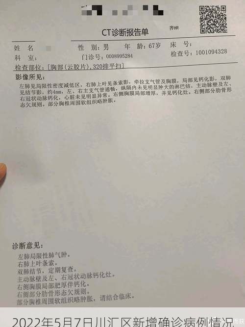 2022年5月7日川汇区新增确诊病例情况