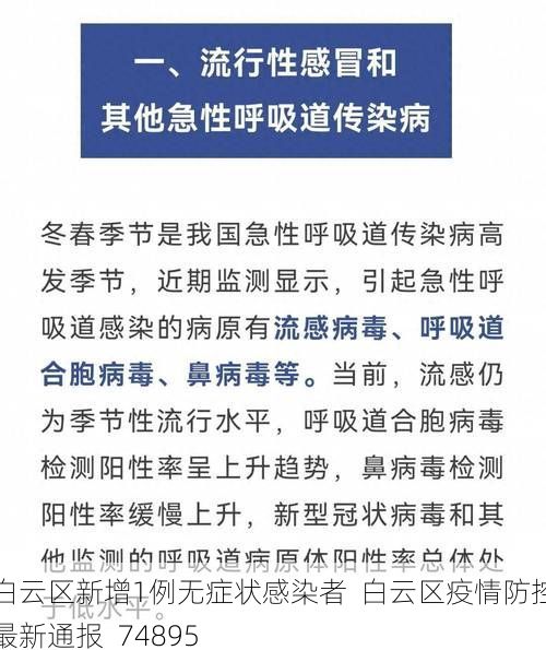 白云区新增1例无症状感染者  白云区疫情防控最新通报_74895