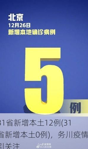31省新增本土12例(31省新增本土0例)，务川疫情引关注