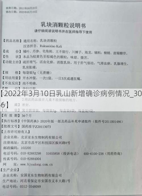 【2022年3月10日乳山新增确诊病例情况_30466】