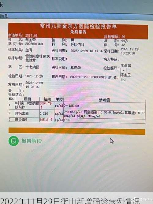2022年11月29日衡山新增确诊病例情况