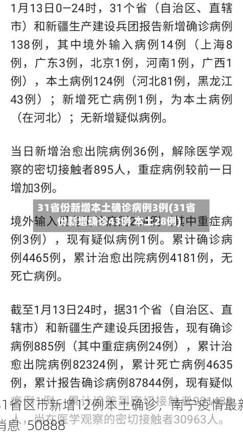 31省区市新增12例本土确诊，南宁疫情最新消息_50888