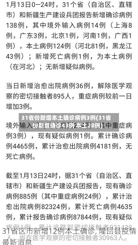 31省区市新增12例本土确诊, 隆回县疫情最新消息