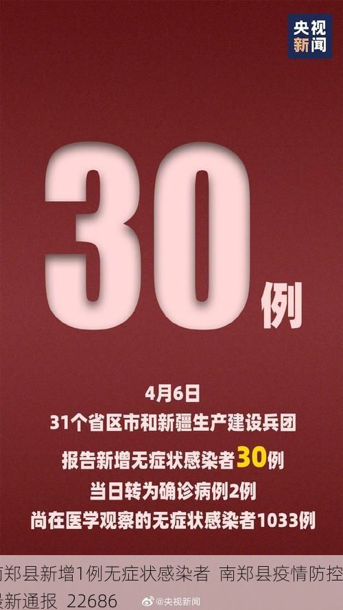 南郑县新增1例无症状感染者  南郑县疫情防控最新通报_22686