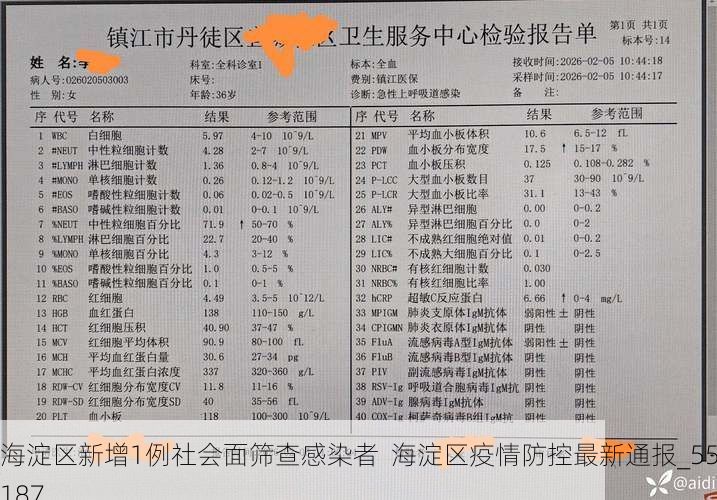 海淀区新增1例社会面筛查感染者  海淀区疫情防控最新通报_55187