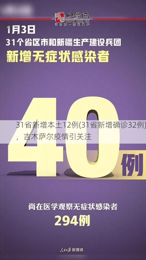 31省新增本土12例(31省新增确诊32例)，吉木萨尔疫情引关注