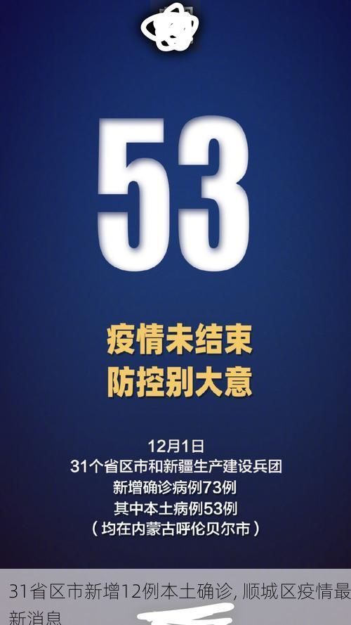 31省区市新增12例本土确诊, 顺城区疫情最新消息
