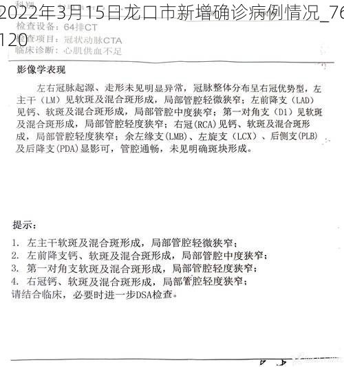 2022年3月15日龙口市新增确诊病例情况_76120