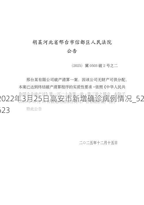 2022年3月25日高安市新增确诊病例情况_52623