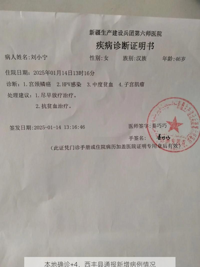 本地确诊+4,西丰县通报新增病例情况