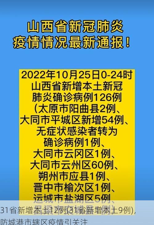 31省新增本土12例(31省新增本土9例),防城港市辖区疫情引关注