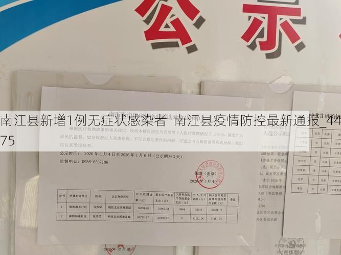 南江县新增1例无症状感染者 南江县疫情防控最新通报_44975