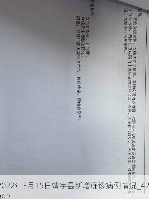 2022年3月15日靖宇县新增确诊病例情况_42892