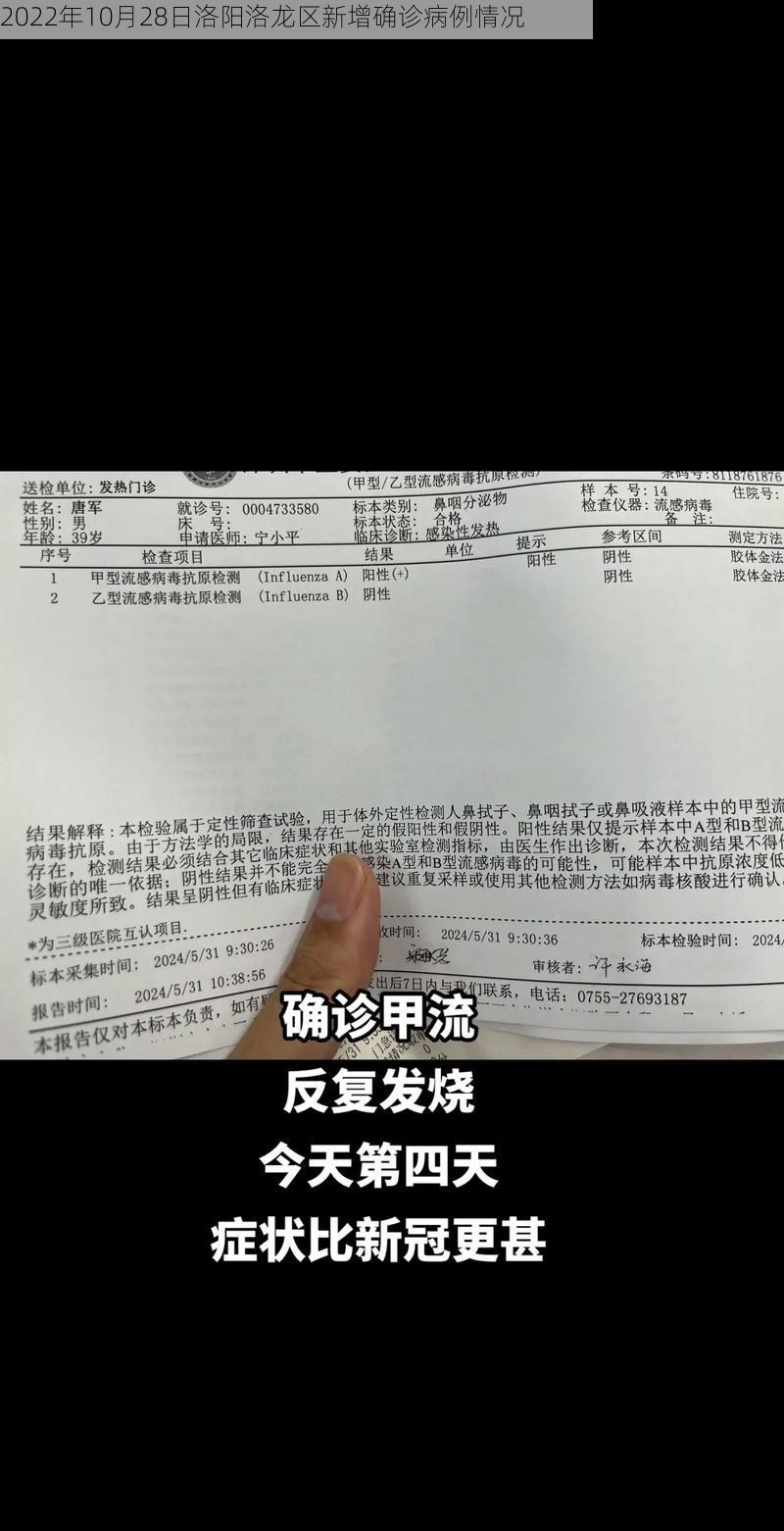 2022年10月28日洛阳洛龙区新增确诊病例情况