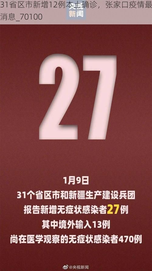 31省区市新增12例本土确诊，张家口疫情最新消息_70100