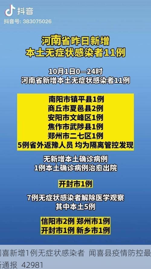 闻喜新增1例无症状感染者 闻喜县疫情防控最新通报_42981