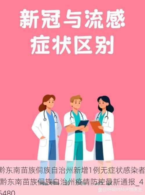 黔东南苗族侗族自治州新增1例无症状感染者  黔东南苗族侗族自治州疫情防控最新通报_45480