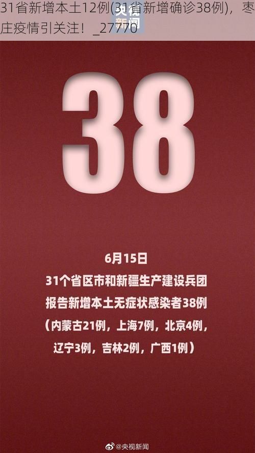 31省新增本土12例(31省新增确诊38例)，枣庄疫情引关注！_27770