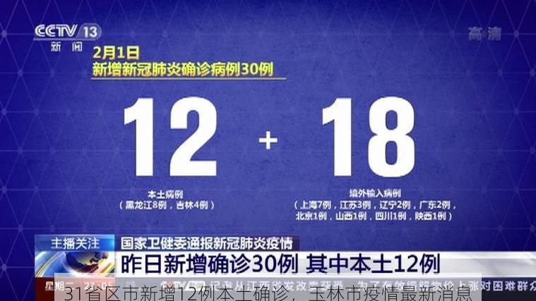 31省区市新增12例本土确诊,玉林市疫情最新消息