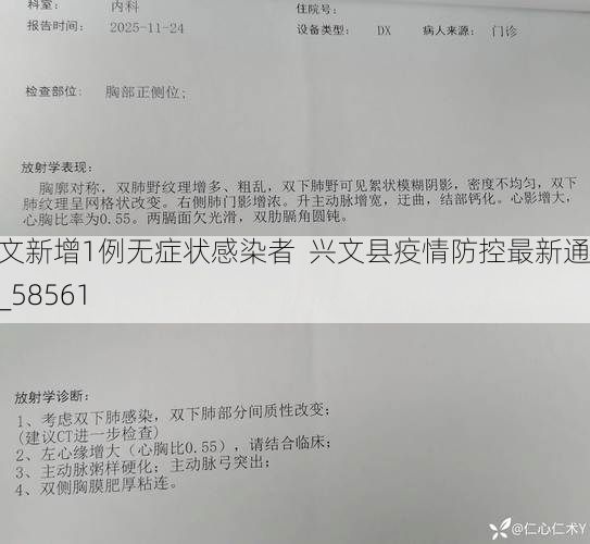 兴文新增1例无症状感染者  兴文县疫情防控最新通报_58561