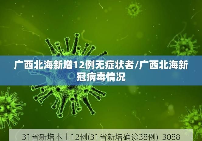 31省新增本土12例(31省新增确诊38例)_3088