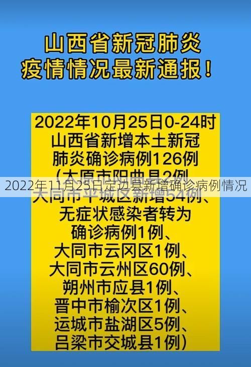 2022年11月25日定边县新增确诊病例情况