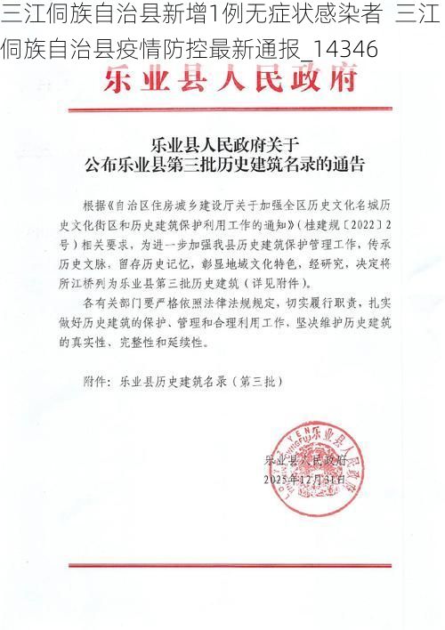 三江侗族自治县新增1例无症状感染者  三江侗族自治县疫情防控最新通报_14346