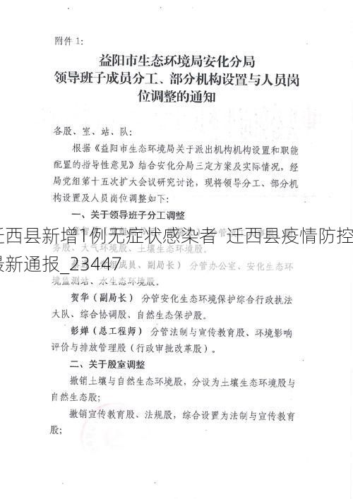 迁西县新增1例无症状感染者  迁西县疫情防控最新通报_23447