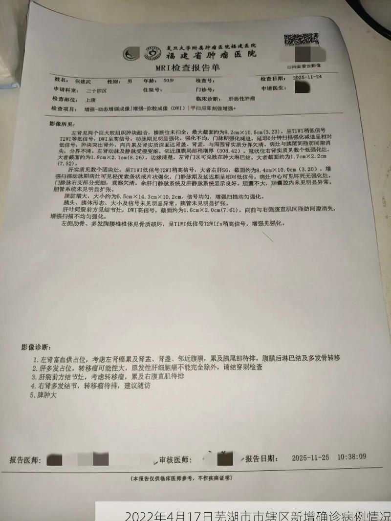2022年4月17日芜湖市市辖区新增确诊病例情况